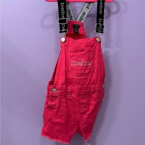 Bebe Pink Kids Overalls